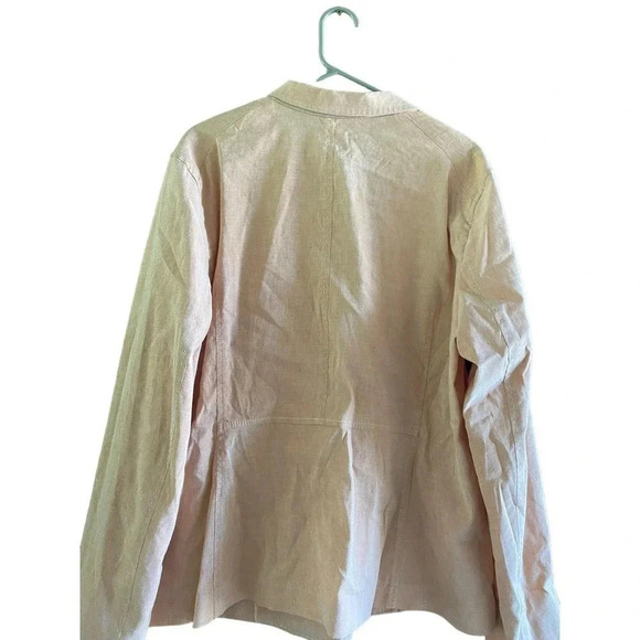 Lafayette 148 New York Women Pink Long Sleeve One Button Blazer Size 16 - Picture 3 of 6